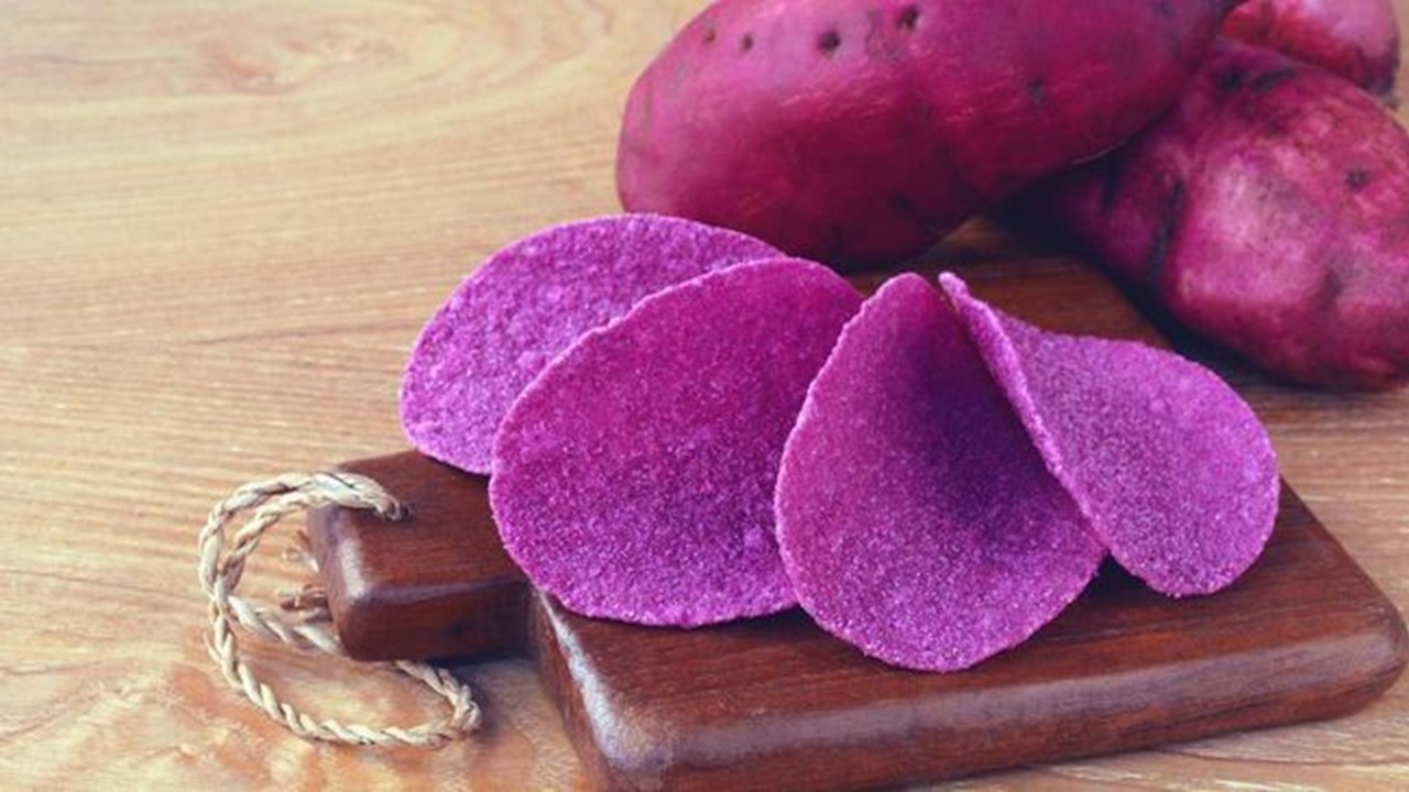 cara membuat keripik ubi ungu