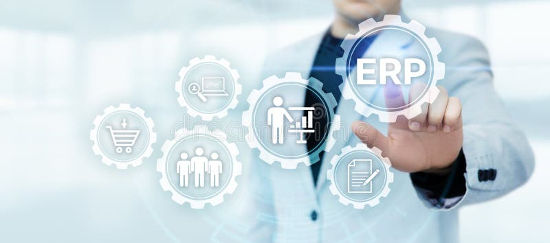 enterprise resource planning erp corporate company management business internet technology concept 137362944